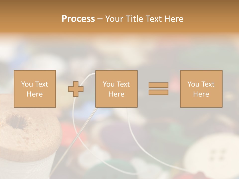 Button Embroidery Tool PowerPoint Template