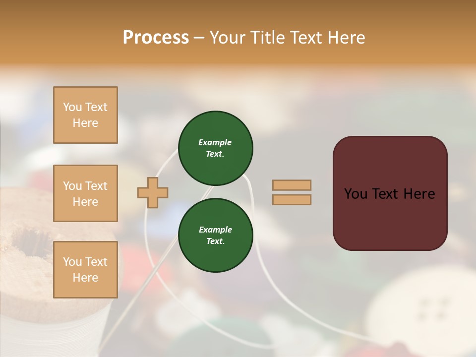 Button Embroidery Tool PowerPoint Template