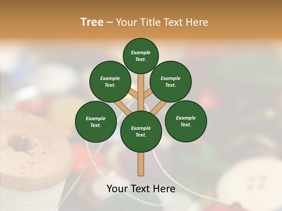 Button Embroidery Tool PowerPoint Template