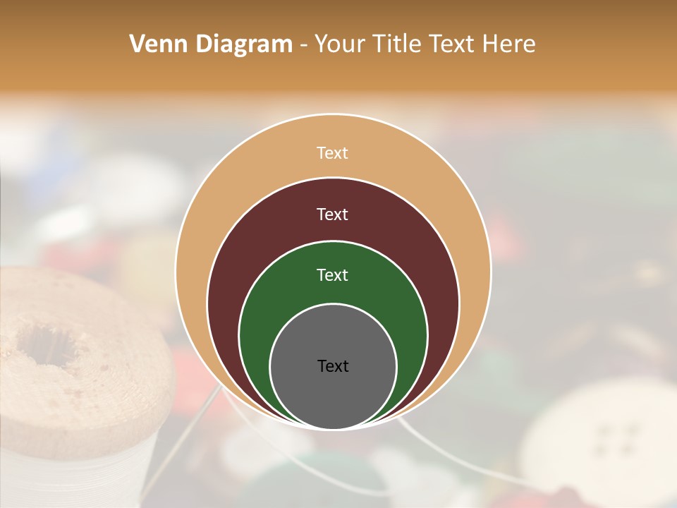 Button Embroidery Tool PowerPoint Template