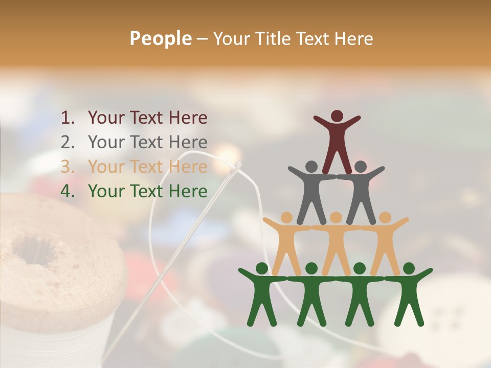 Button Embroidery Tool PowerPoint Template