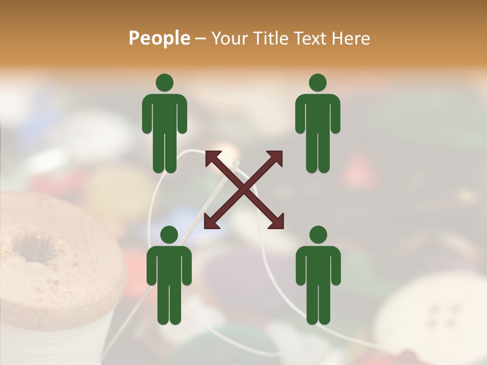 Button Embroidery Tool PowerPoint Template