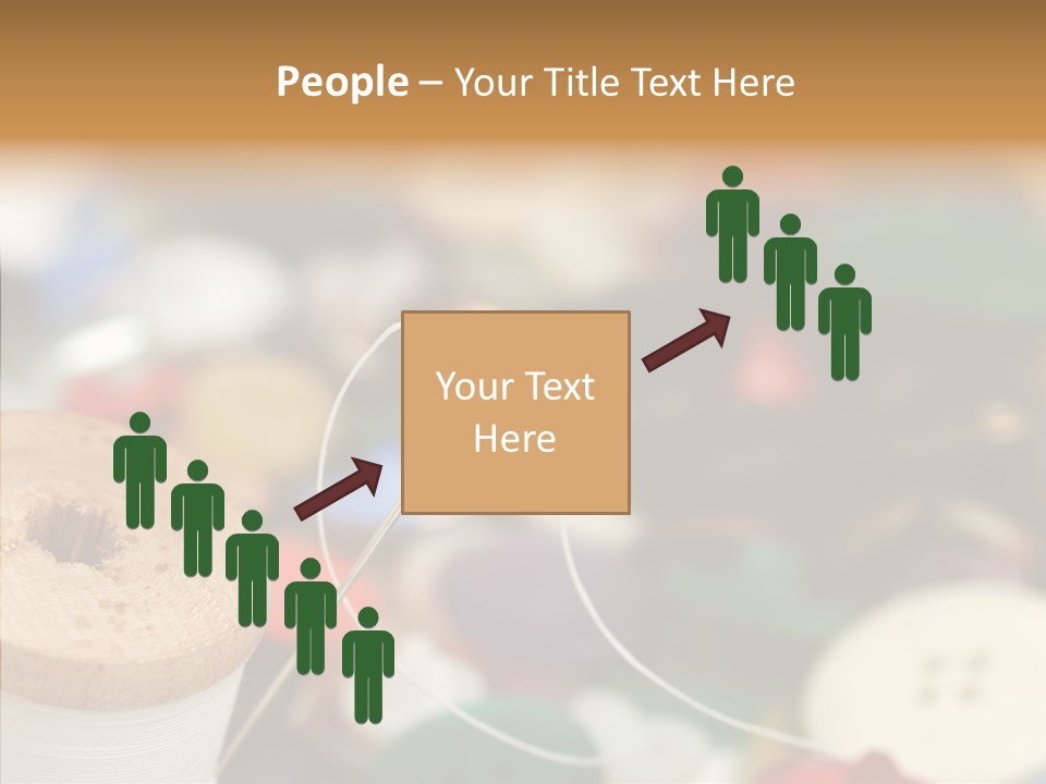 Button Embroidery Tool PowerPoint Template