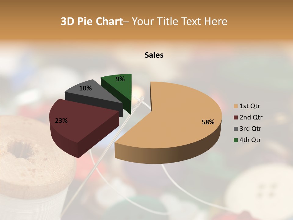 Button Embroidery Tool PowerPoint Template