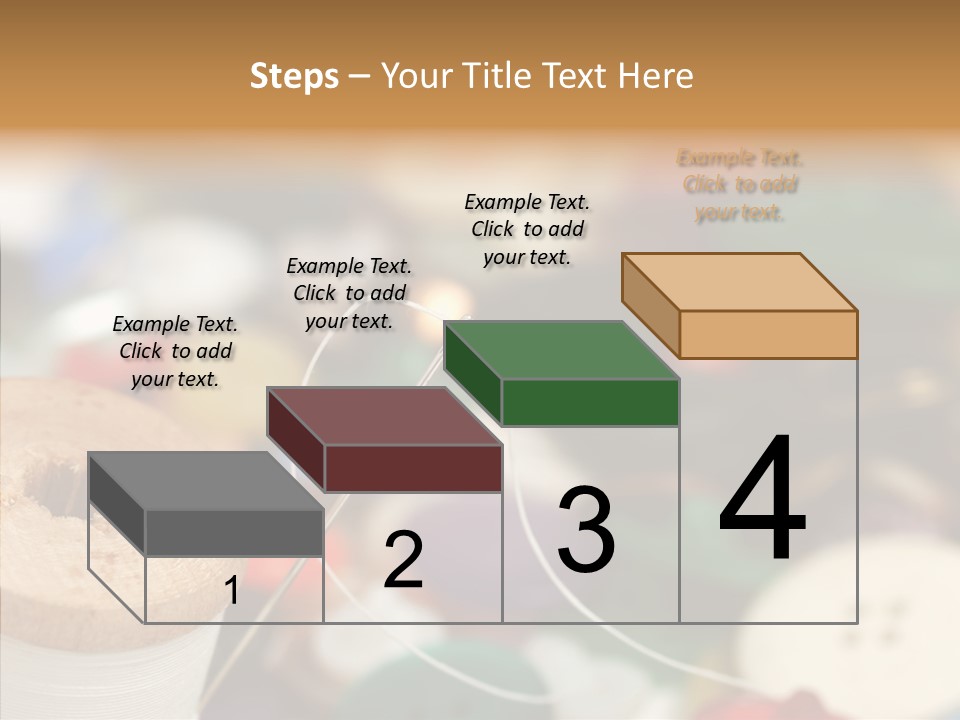Button Embroidery Tool PowerPoint Template