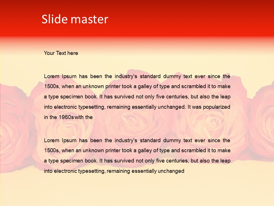 Colors Rose Flora PowerPoint Template