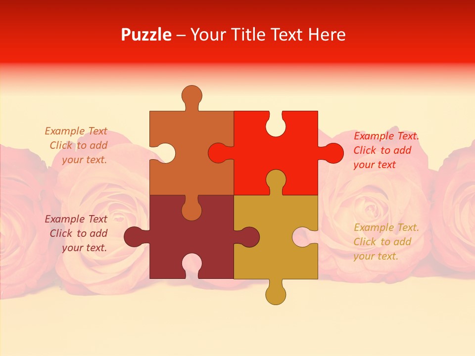 Colors Rose Flora PowerPoint Template