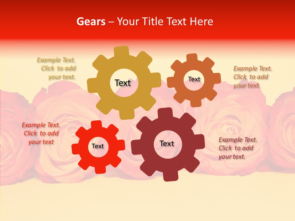 Colors Rose Flora PowerPoint Template