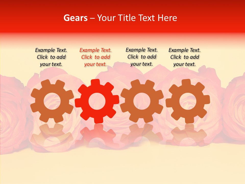 Colors Rose Flora PowerPoint Template