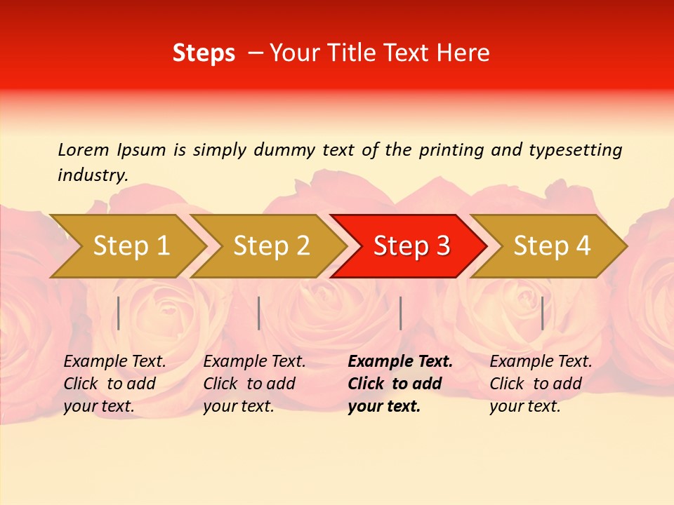 Colors Rose Flora PowerPoint Template