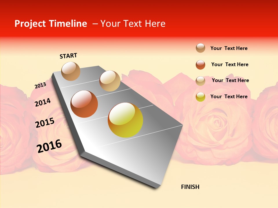 Colors Rose Flora PowerPoint Template
