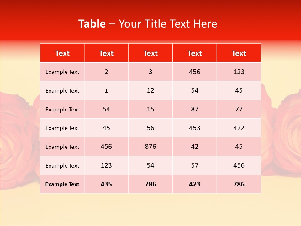 Colors Rose Flora PowerPoint Template