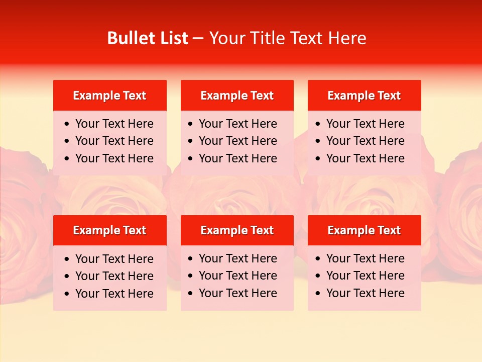 Colors Rose Flora PowerPoint Template