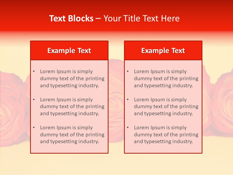 Colors Rose Flora PowerPoint Template