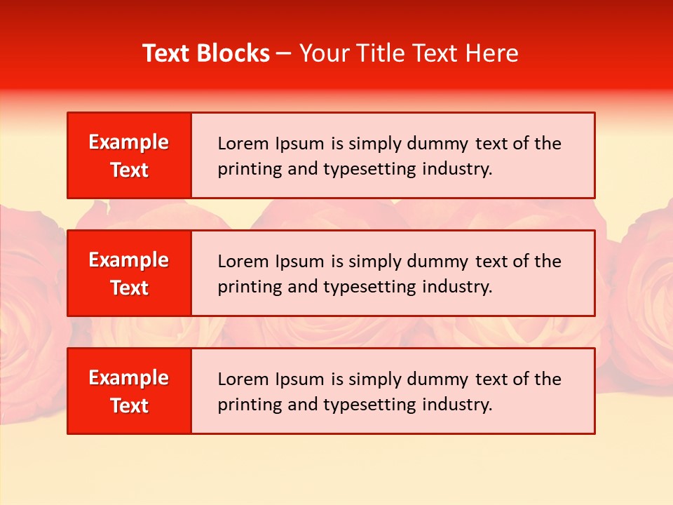 Colors Rose Flora PowerPoint Template