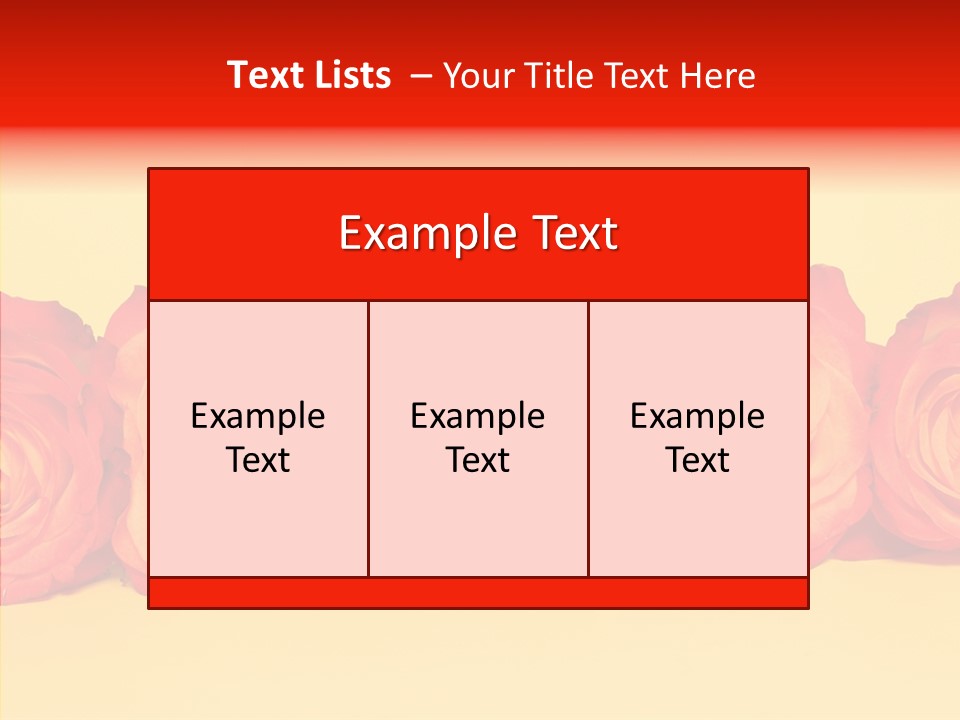 Colors Rose Flora PowerPoint Template