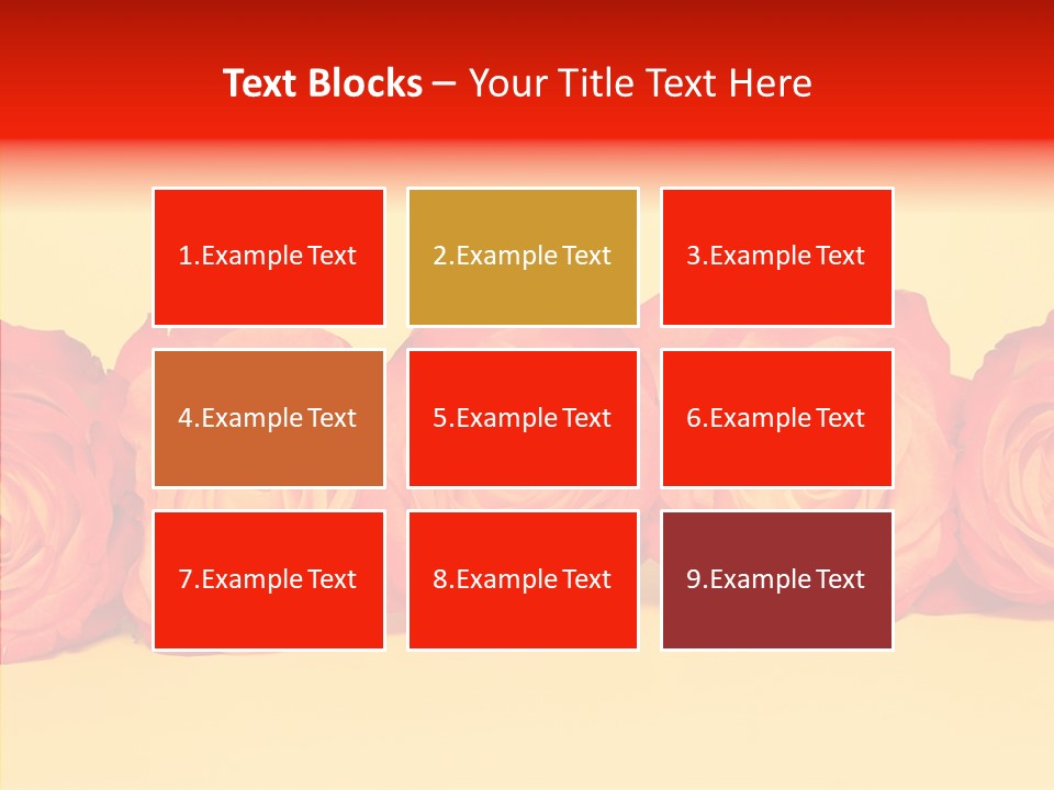 Colors Rose Flora PowerPoint Template