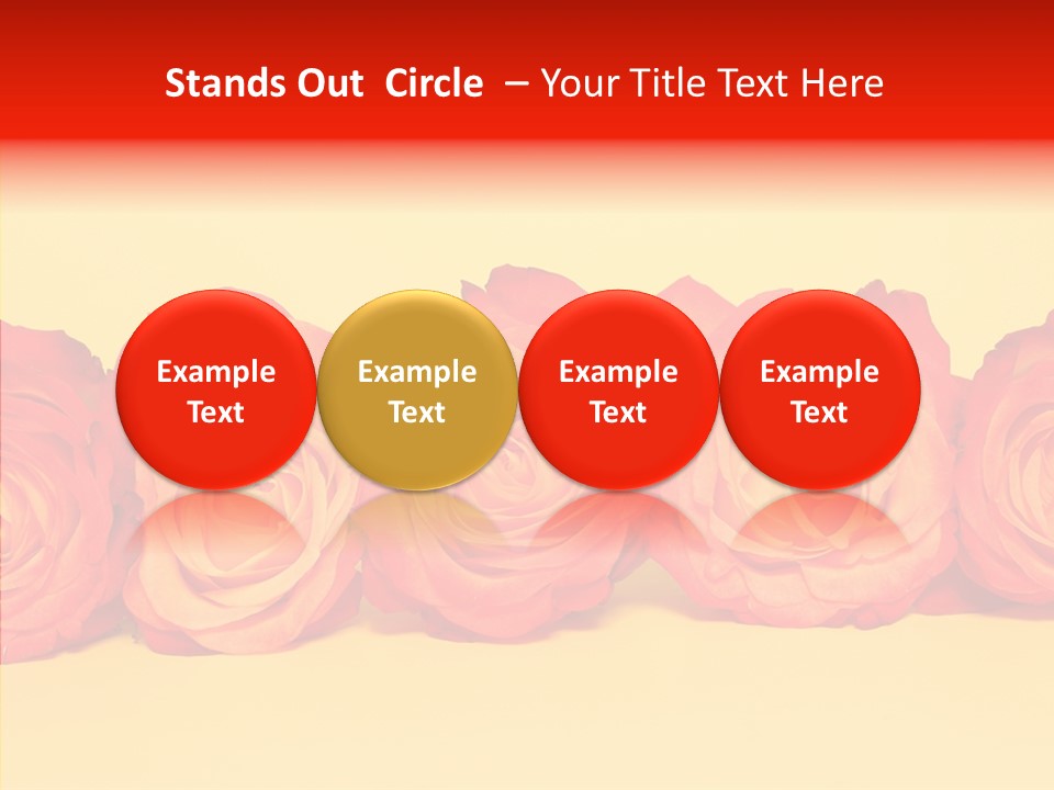 Colors Rose Flora PowerPoint Template