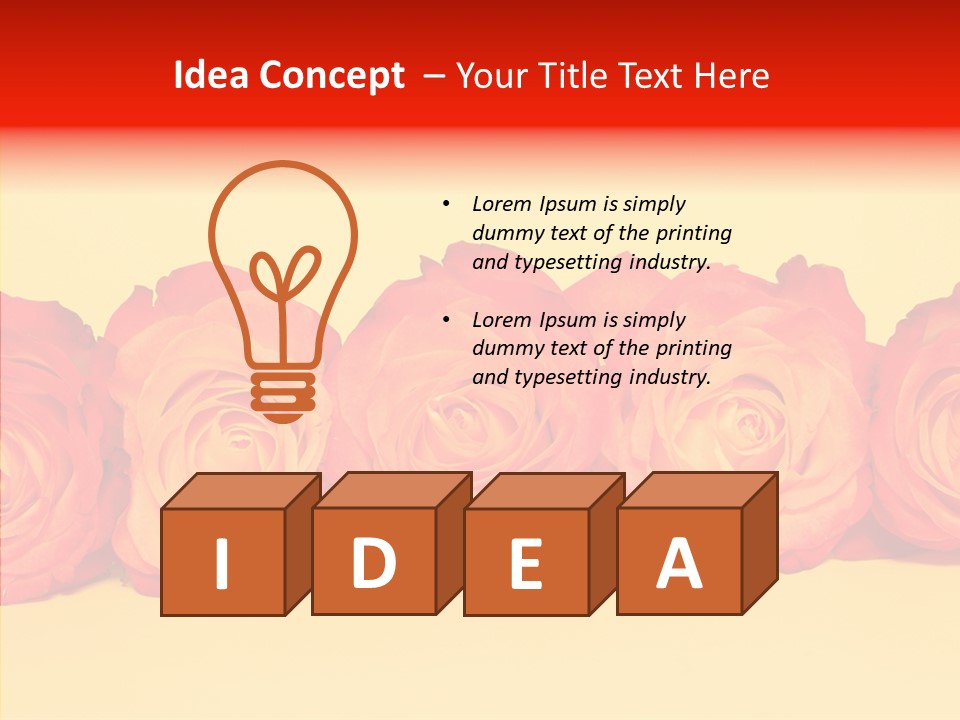 Colors Rose Flora PowerPoint Template