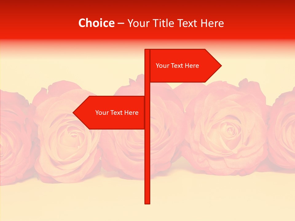 Colors Rose Flora PowerPoint Template