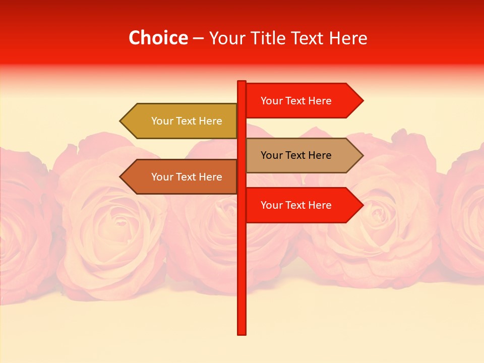 Colors Rose Flora PowerPoint Template