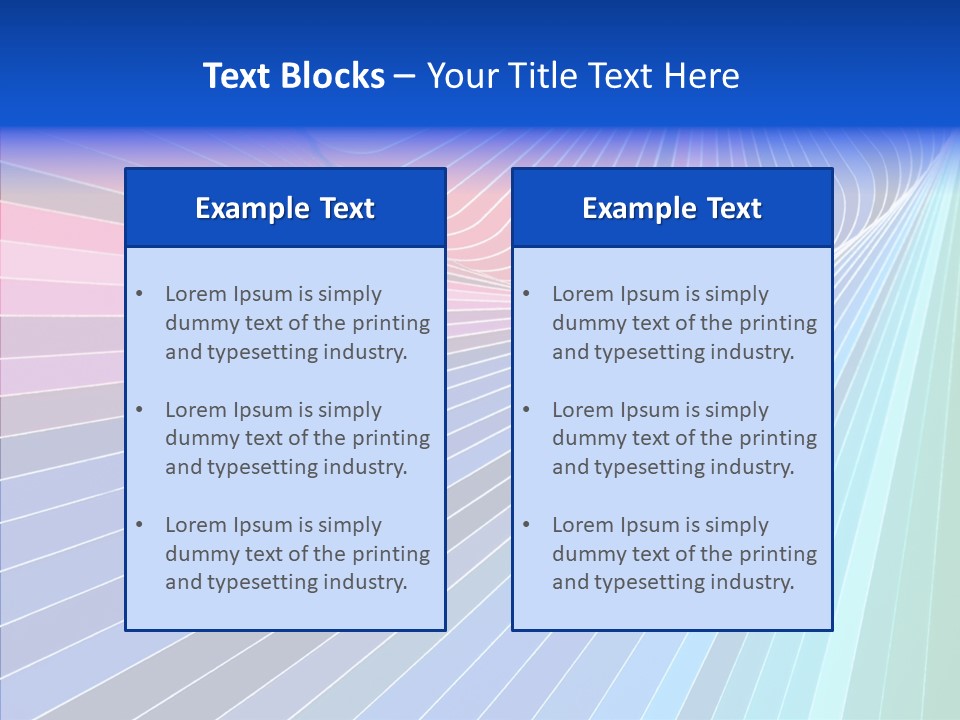 Sampler Spectrum Swatch PowerPoint Template