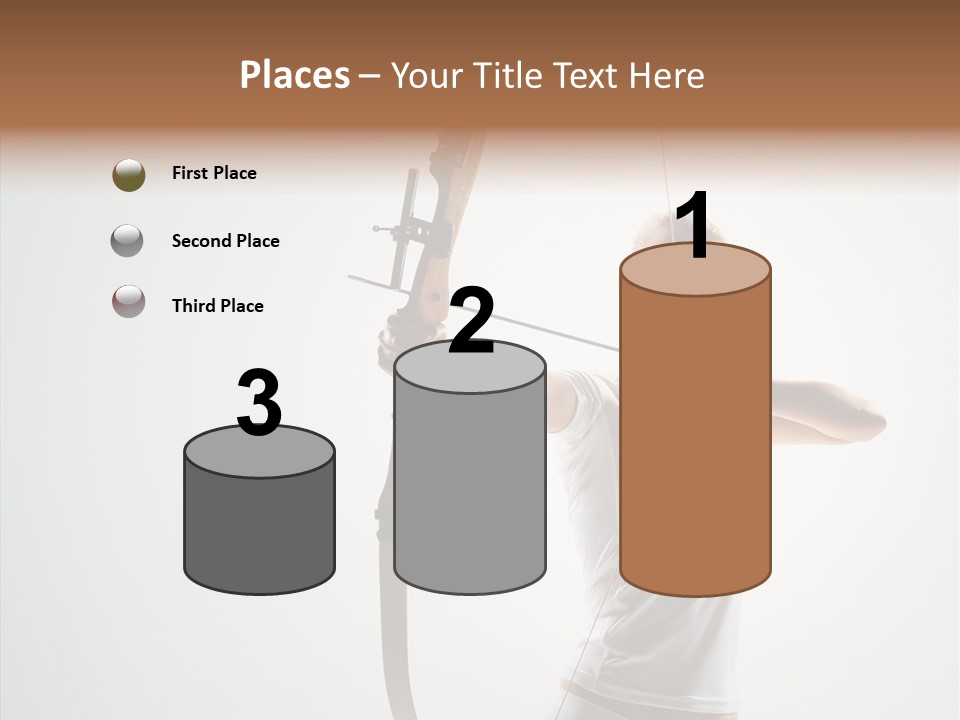 Focus Female Holding PowerPoint Template