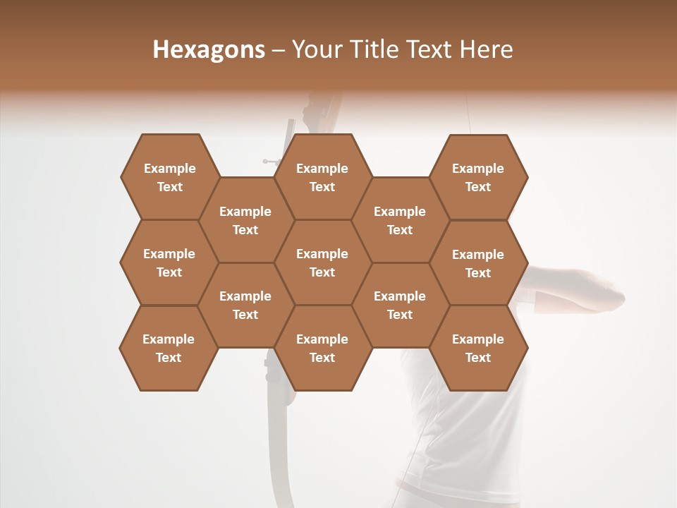 Focus Female Holding PowerPoint Template