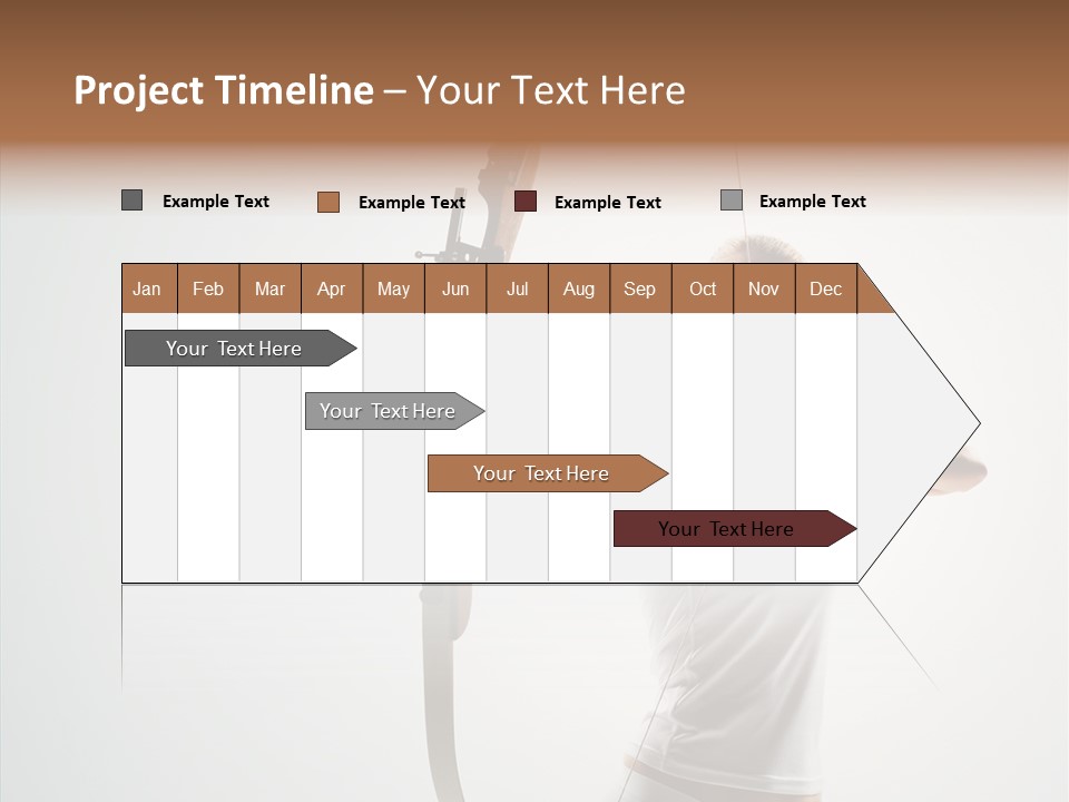 Focus Female Holding PowerPoint Template