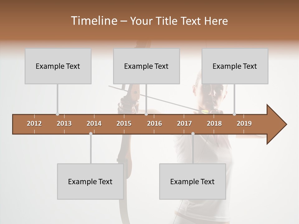 Focus Female Holding PowerPoint Template