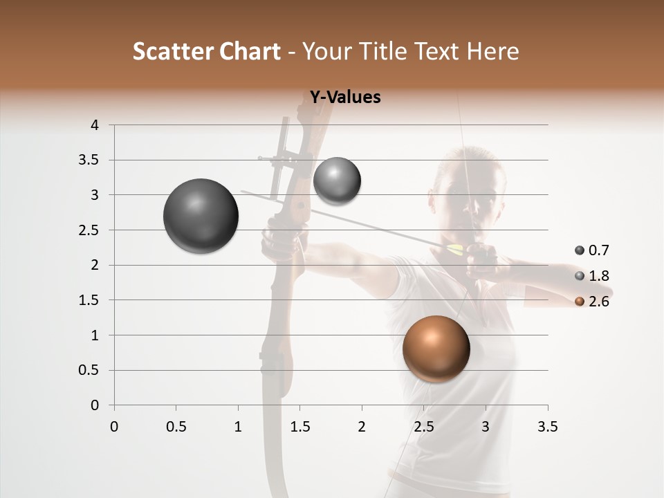 Focus Female Holding PowerPoint Template