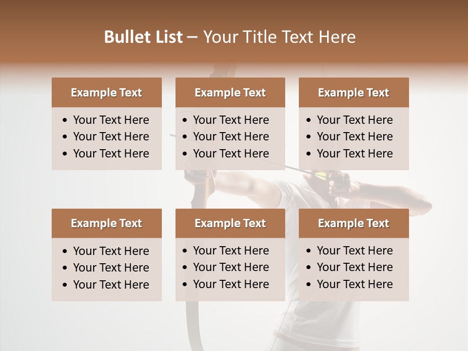 Focus Female Holding PowerPoint Template