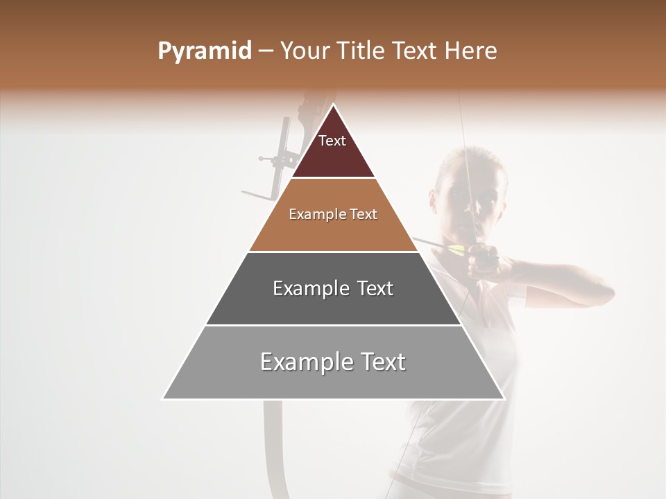 Focus Female Holding PowerPoint Template