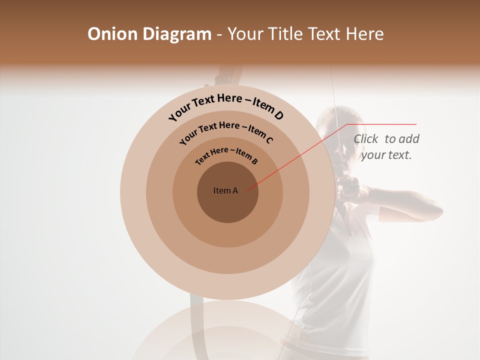 Focus Female Holding PowerPoint Template