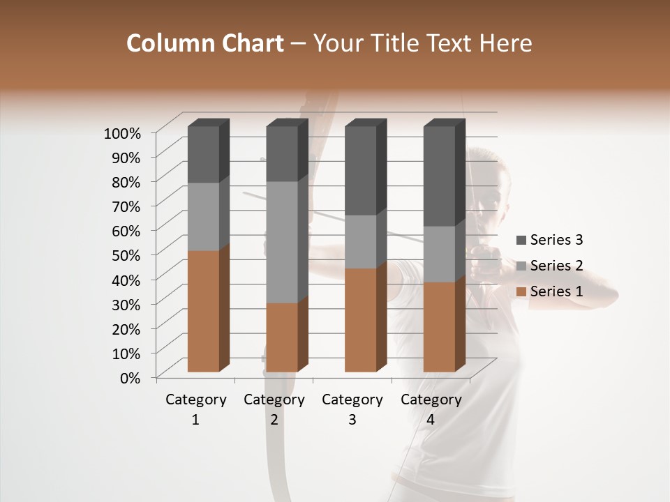 Focus Female Holding PowerPoint Template