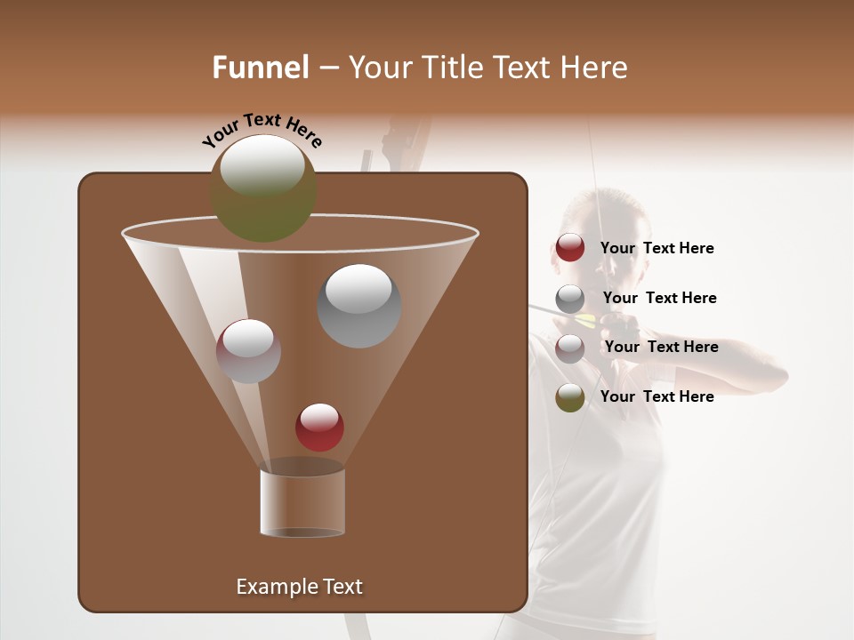 Focus Female Holding PowerPoint Template