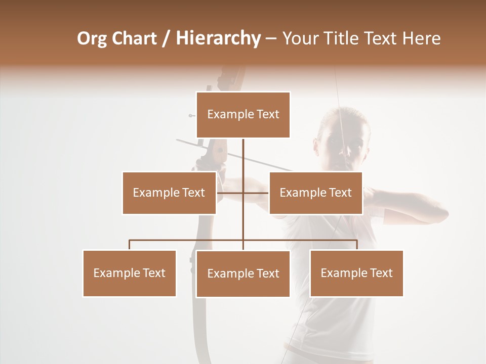 Focus Female Holding PowerPoint Template