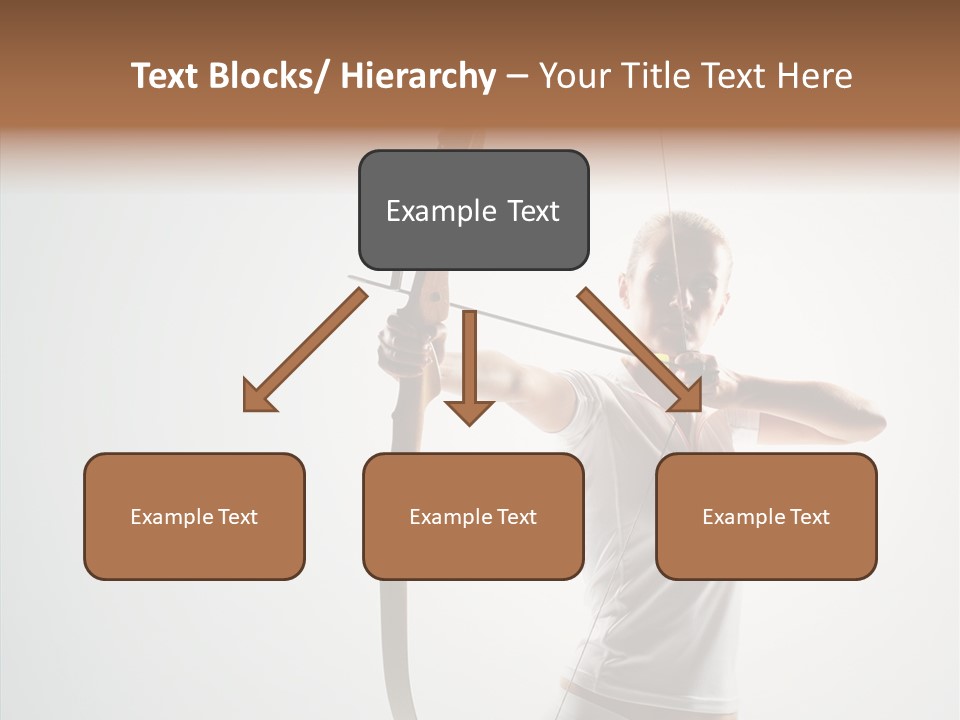 Focus Female Holding PowerPoint Template