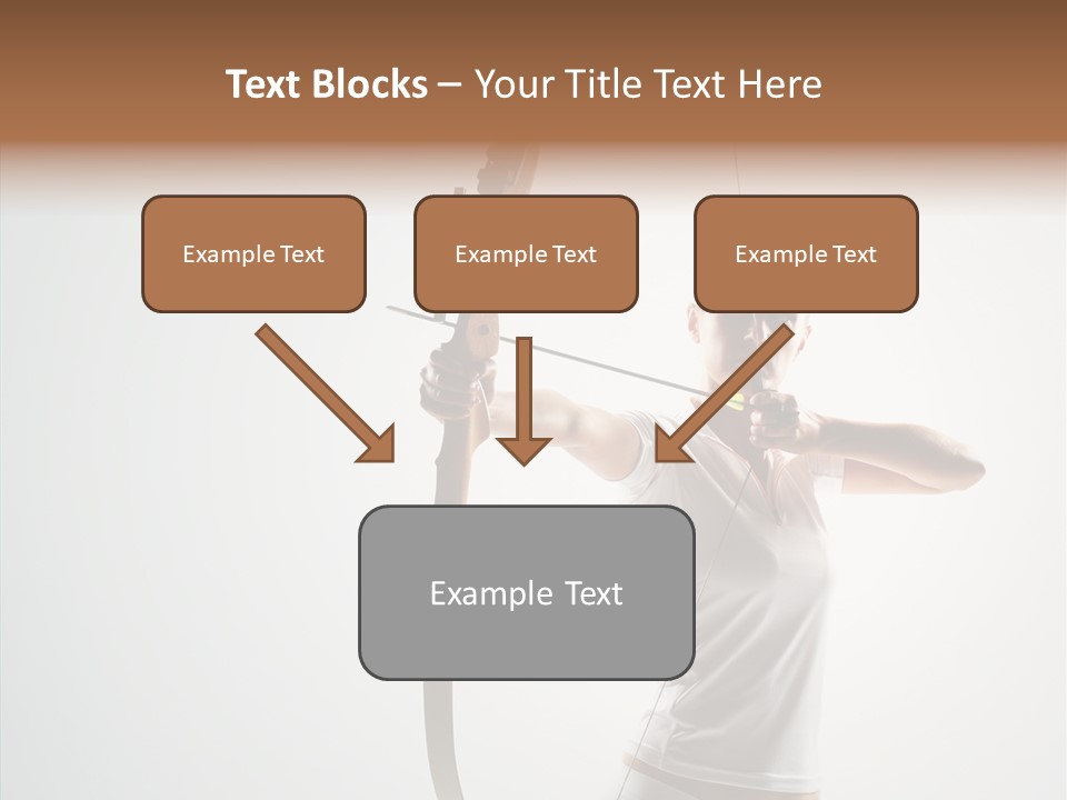 Focus Female Holding PowerPoint Template