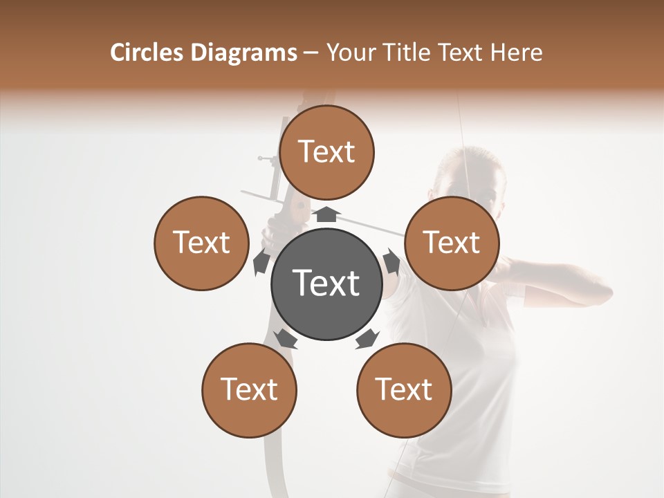 Focus Female Holding PowerPoint Template