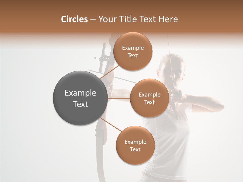 Focus Female Holding PowerPoint Template