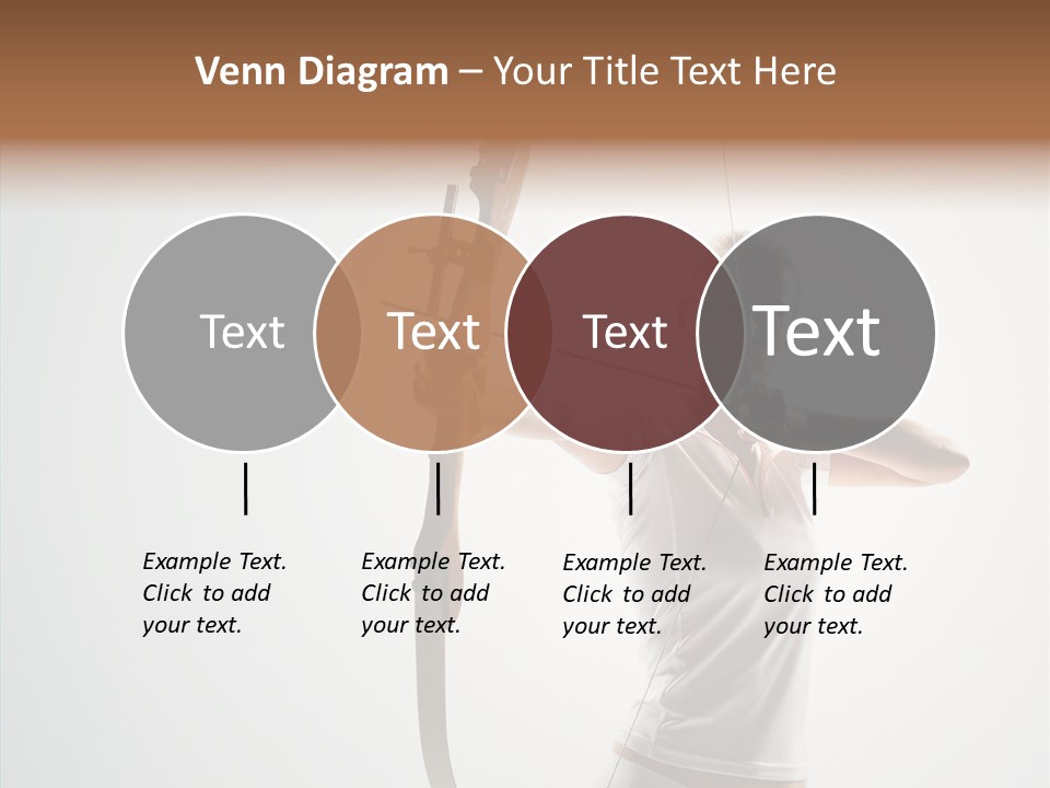 Focus Female Holding PowerPoint Template