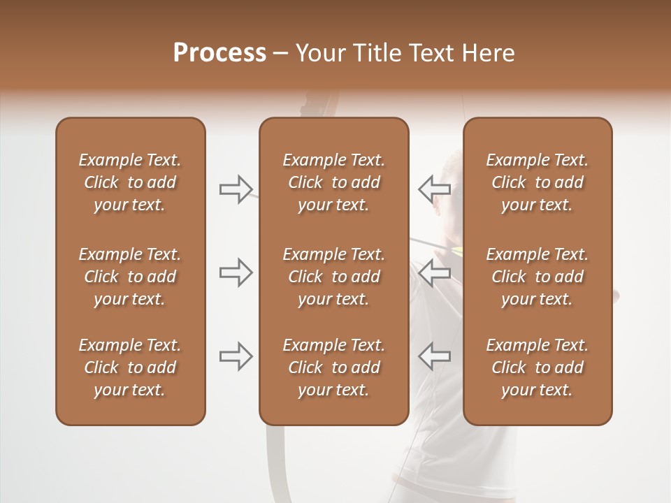 Focus Female Holding PowerPoint Template