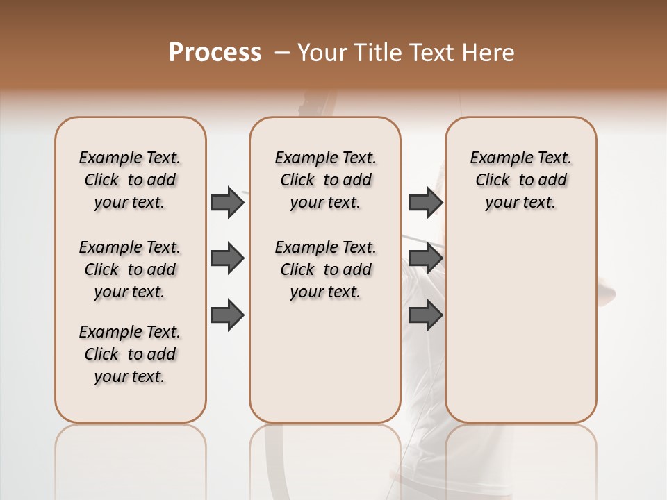 Focus Female Holding PowerPoint Template