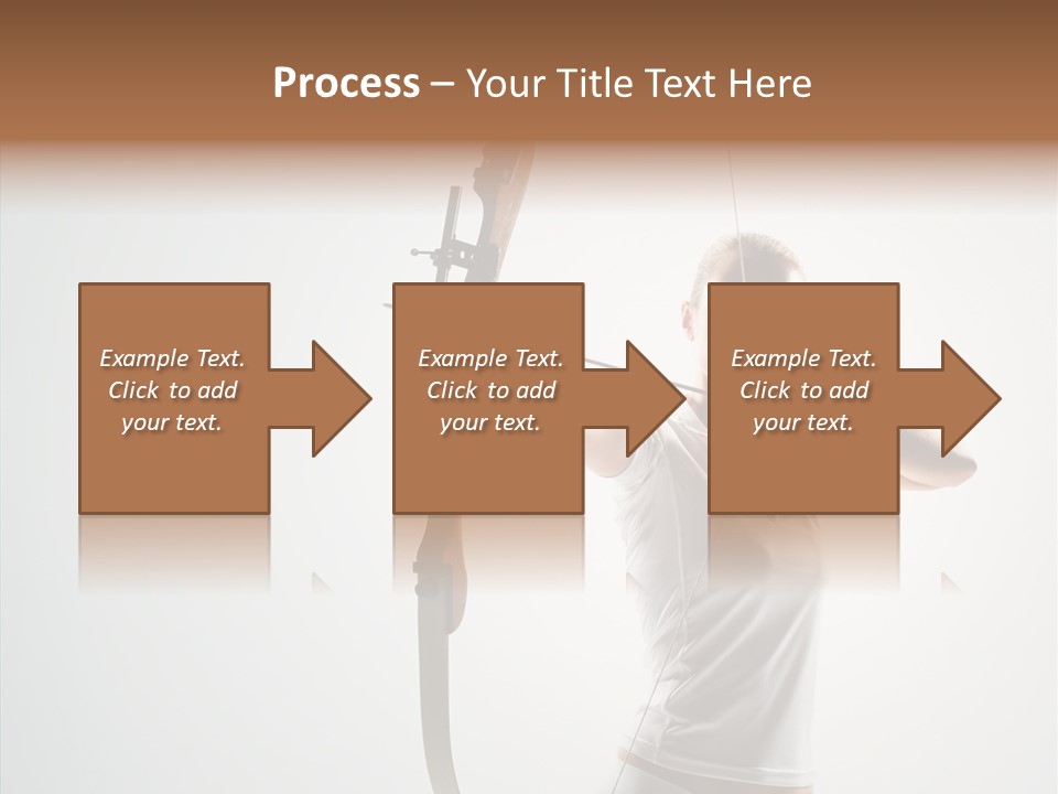 Focus Female Holding PowerPoint Template