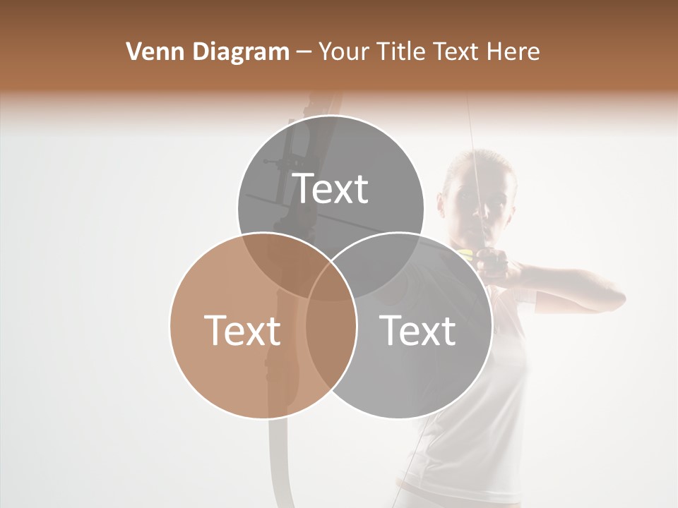 Focus Female Holding PowerPoint Template