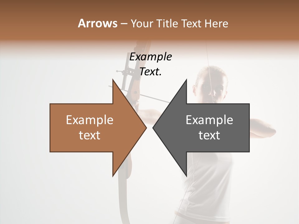 Focus Female Holding PowerPoint Template