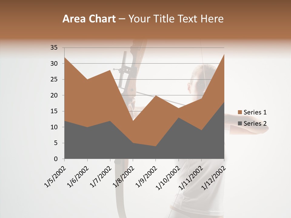 Focus Female Holding PowerPoint Template