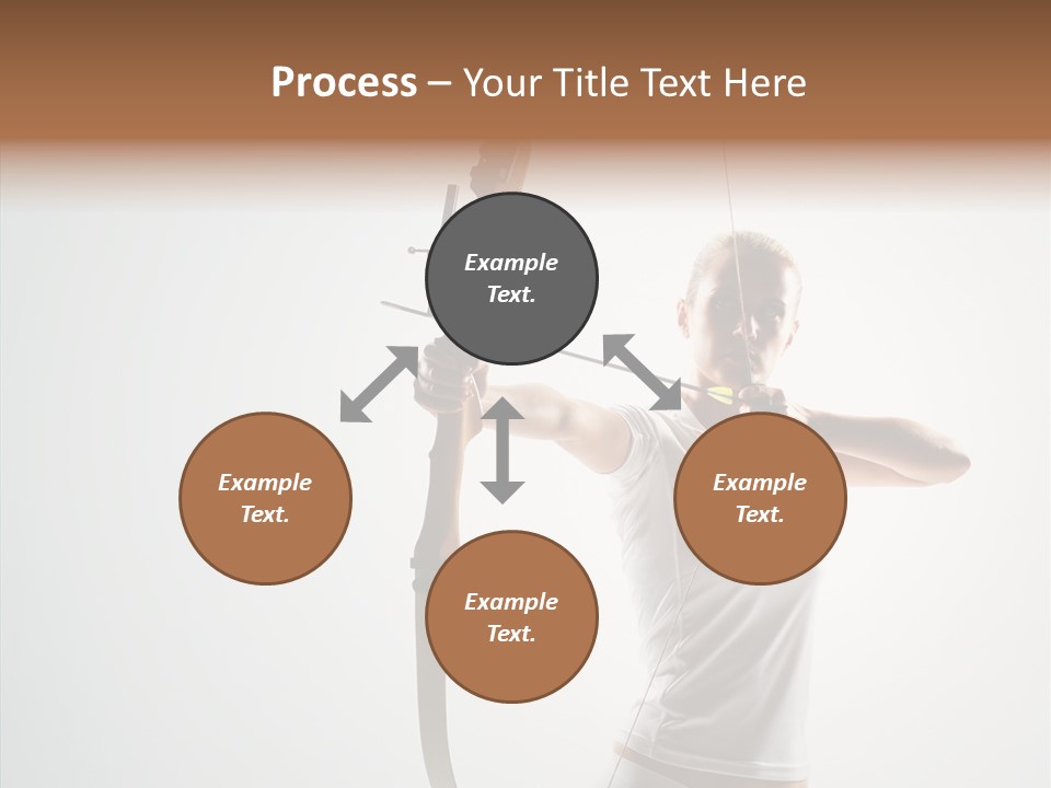 Focus Female Holding PowerPoint Template
