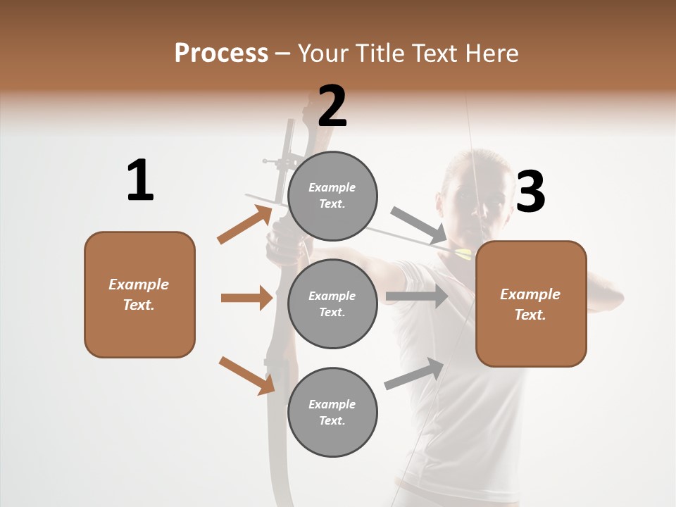 Focus Female Holding PowerPoint Template